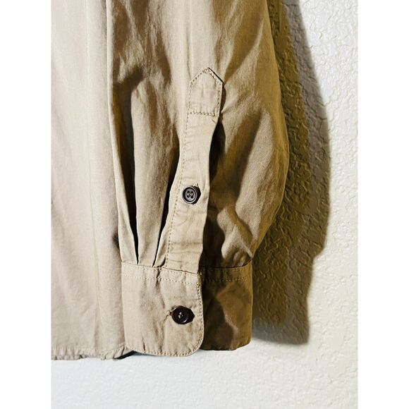NWT Banana Republic Guide Heritage Khaki Tan Button Down Shirt Med $69 Gorpcore - Picture 6 of 12